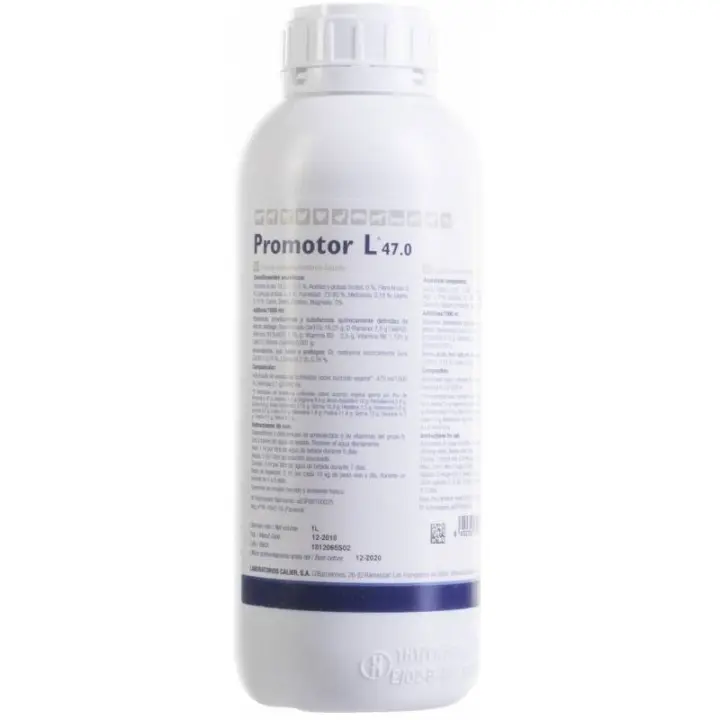 Calier Vitaminas y Aminoácidos Hidrosolubles PROMOTOR L47 para Todo Tipo de Animales - Fórmula Hidrosoluble - Cuidado de Pájaros - 1