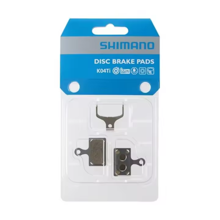 SHIMANO K04TI | Pastillas De Freno Sinterizada - Pastillas de freno metálicas K04TI con soporte de titanio, frenos 2 pistones.
Las pastillas de freno con metal sinterizado ofrecen un rendimiento de - 1