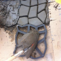 Molde De Piedra En Cuadrícula De 9/7 Para Paving Pavement DIY Molde De Hormigón Para Camino De Piedra De Jardín Y Césped - details 7