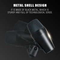 Micrófono Dinámico Cardioides De Metal Para Bajo Y Batería Con Rango De Bass Expandido Y Grille De Malla Metálica Duradero Para Estudio Profesional - details 1