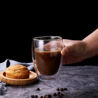 Vaso De Vidrio Doble Muralla Mini Para Té Café Y Whisky a Prueba De Calor Translúcido Vaso De Mano Ecológico Para El Hogar - details 2