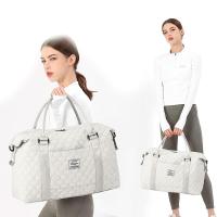 Bolsa De Viaje De Capacidad Grande Weekender Con Compartimento Para Zapatos Deportes Y Fitness Para Mujeres Bolsa De Mano - details 1
