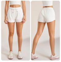 Shorts Deportivos Para Mujer Yoga Fitness Cintura Alta Holgados Tres Cuartos Elásticos Quick-Drying Transpirables Antiglareantes - details 18