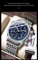 Reloj De Hombre POEDAGAR Militar Moda Resistente Al Agua Con Luminiscencia Y Fecha Cronógrafo Acero Inoxidable Lujo Quartzo Reloj De Pulsera - details 6
