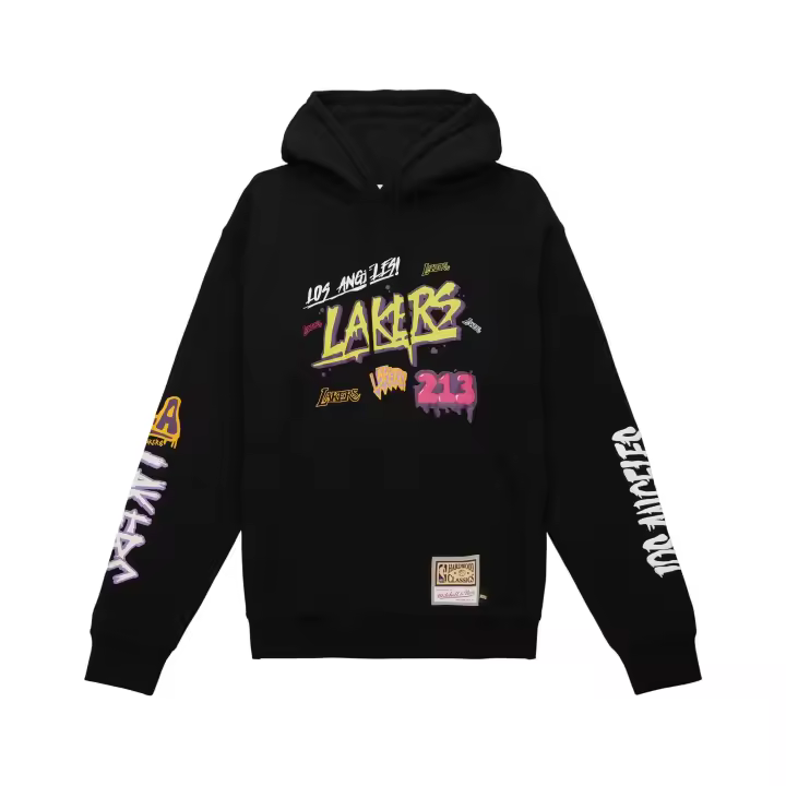 Sudadera Mitchell & Ness Nba W Slap Sticker Crew Los Angeles Lakers - 1