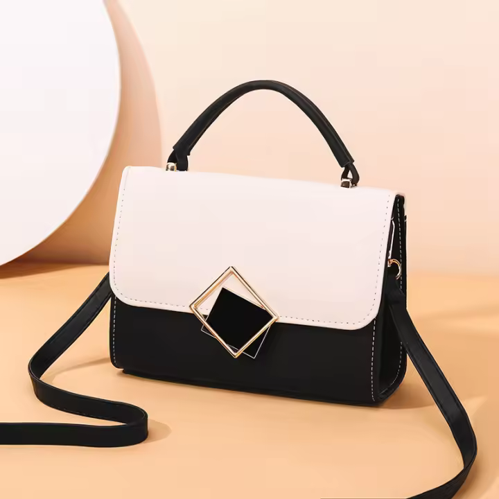 Bolso de mano de cuero PU de alta calidad para Mujer, Bandolera de hombre de marca de lujo, Bolso de mano pequeño - 1