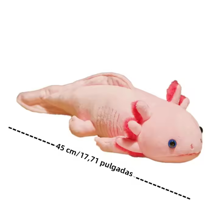Juguete De Peluche Kawaii 45cm Nuevo Colorido Newt Axolotl Salamandra Falsa Pesca Almohada Larga Dulce Para Niños Regalo - 1
