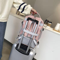Mochila de viaje repelente al agua para mujer, carga USB para portátil con mochila escolar, con correa de equipaje, informal - details 20