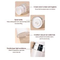 Botella De Crema De Acrylic Press-On Para Maquillaje Recargable Viaje Loción Cremas De Rostro Vaciado Vacío Caja Cosmética - details 5