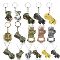 Llavero Avengers Gauntlet De Thanos De Cinco Dedos Llavero De Metal Para Hombres Niños Jóvenes Regalo De Película De Acción - details 0