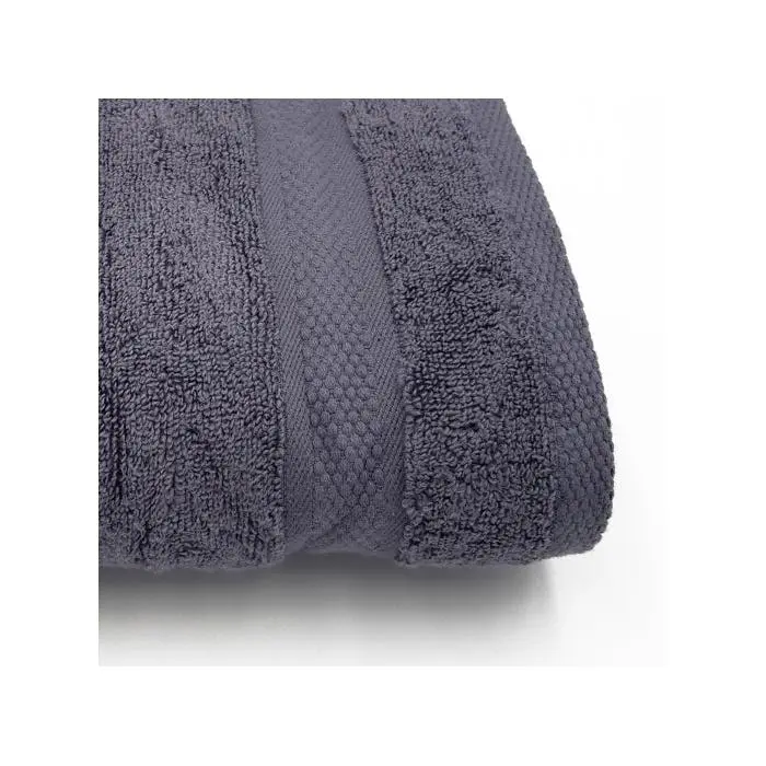 Toalla de baño, Gris Oscuro,100% rizo de algodón, 550gr, suave, absorbente, tocador, lavabo, ducha, sábana. Premium - 1
