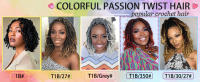 Extensiones De Cabello De Sintetico Pre-Enredado De 8 Pulgadas Para Mujeres Negras Crochet Redonda OMBRE Sin Químicos - details 5