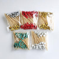 100Pcs Palillos De Bambú Desechables Para Navidad En Forma De Santa Y Payaso De Nieve Fork De Taza De Buffet Palillos Para Fiesta De Navidad Decoración De Fiesta - details 5