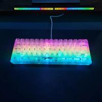 Teclado De Juego HXSJ 60% Con Cable Transparente RGB Backlit Ultra-Compacto Impermeable 61 Teclas Para PC/Mac - details 17
