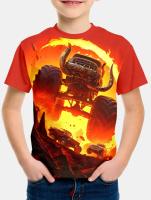 Camiseta Para Niño Con Estampado De Camión De Monstruo Ropa Infantil De Verano Microfibra Estilo Inglés T-Shirts Para Niños - details 1