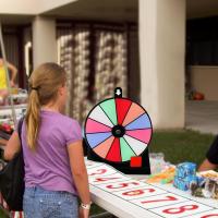 Rueda Del Destino Antideslizante Con Base Y Tablero Acrílico Borrrable Juego De Ruleta De 12 Ranuras Para Mesa Accesorios De Fiesta - details 1