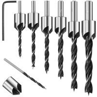 Juego De Brocas Cuentasink HSS 3mm-10mm Para Carpintería Broca De Bordes Cinceladora Para Madera Corte De Huecos De Tornillo - details 0