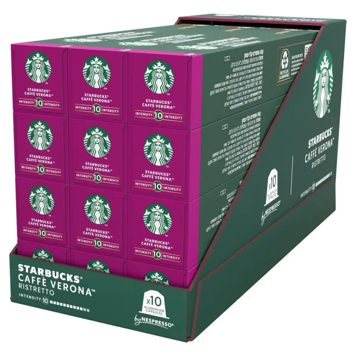 STARBUCKS by NESPRESSO - Caffè Verona™ - Tueste Intenso, intensidad 10 - 12x10caps (120 cápsulas) - 1