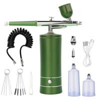 Pistola De Pulverización Inalámbrica Recargable Con Compresor Para Arte De Uñas Tatuaje Pintura De Pastel Y Belleza Facial JANGKLIFE Mini 0.3mm USB 1200mAh - details 16