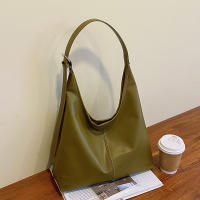 Bolso De Hombro Para Mujer Estilo Coreano Con Gran Capacidad Bolso Cruzado Sencillo Y Casual De Cuero PU Bolsa De Mano Con Solapa - details 23