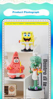Nuevos Juguetes De Bloques SpongeBob SquarePants Con Partículas Micro Patrick Star Para Niños Y Adultos Decoración De Ciudad Bloque Regalo De Cumpleaños - details 8