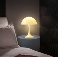 Lámpara De Mesa Clásica Recargable Por USB Luz Nocturna Táctil Sin Ajuste De Intensidad Para Decoración De Hotel Y Bar Lámpara De Escritorio Para Dormitorio - details 0