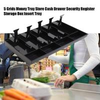 Durable Abs Money Cash Coin Register Insert Bandeja de reemplazo Cajero Almacenamiento Caja registradora Caja clasificar Organizador - details 0