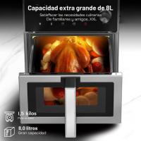 Freidora de Aire XXL 10L – 1800W Air Fryer con Doble Resistencia Arriba y abajo | Freidora sin Aceite con Ventana, 8 en 1, Pantalla Táctil. - details 1