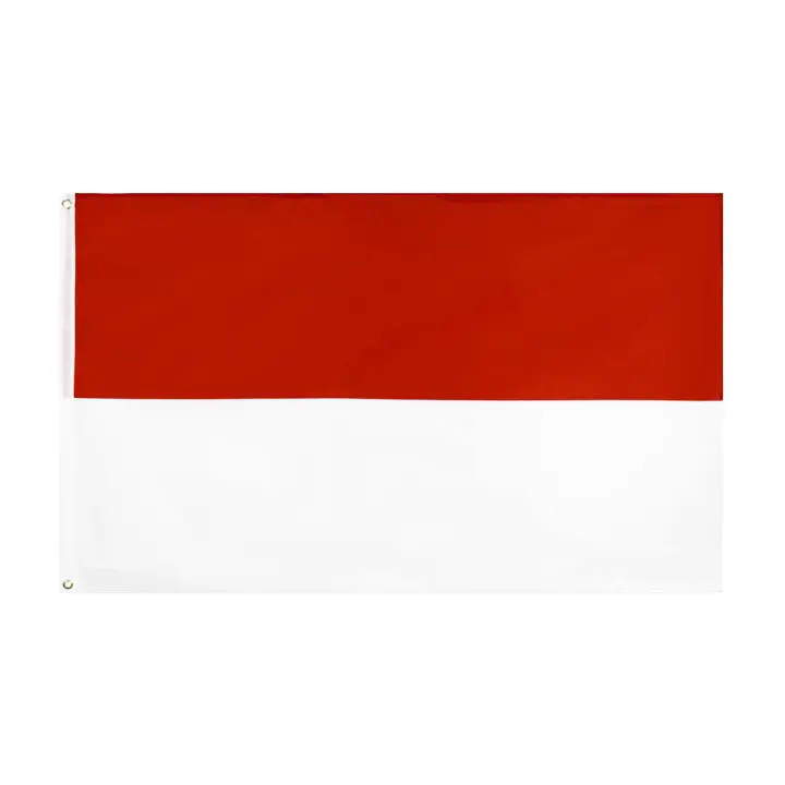 Bandera De Monaco Hesse Mc IDN Indonesia 90x150 Cm Material Polyester Estilo Colgante Uso Decorativo Personalizado - 1