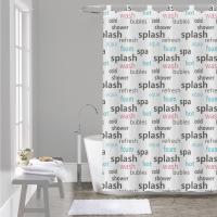 HMS Cortina de Baño Ducha 100 % Poliéster Hidrófuga y Secado Rápido con Trabillas – 140×180 / 180×200 cm - details 1