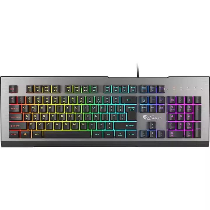 Genesis Teclado Rhod 500 Negro, Plata - 1