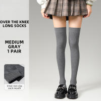 Calcetines De Pressión Para Pies Y Piernas Kave 45-63cm Estilo Japonés Invierno Calcetines Largos De Rodilla Ribbed Para Mujer - details 3