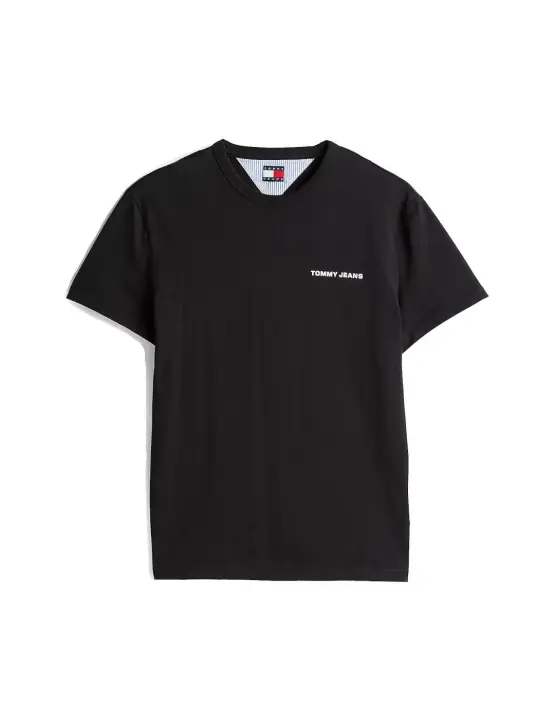 Camiseta Tommy Crest Graphic Hombre Negra - 1