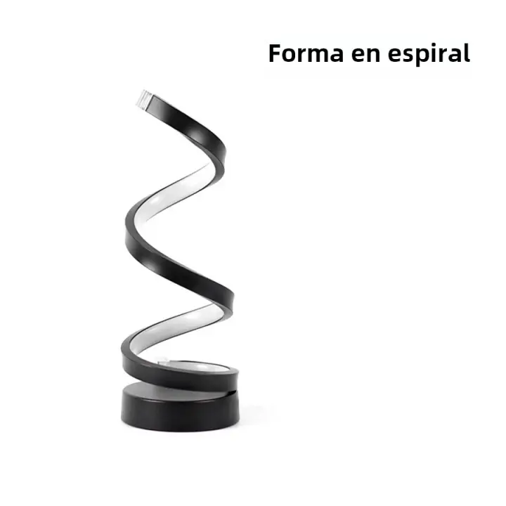 Lámpara De Mesa LED Moderna Creativa Y Con Control Remoto Luz De Escorio Tridimensional 3 Colores Ajustable Para Decoración De Dormitorio Sala De Estar Oficina Luz De Noche - 1