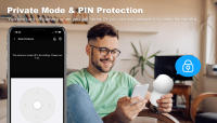 Cámara De Seguridad IP FHD WIFI Inalámbrica PTZ Con Rastreo Automático Y Monitor De Bebé Compatible Con Google Alexa - details 1