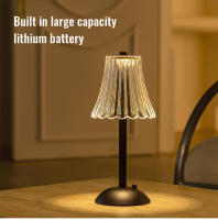 Lámpara De Mesa LED Con Sensor Táctil Luz Nocturna Para El Hogar Recargable Por USB Portátil Decorativa Para Dormitorio Lectura - details 4