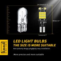 Lámparas LED Super Brillantes T15 W16W 921 912 1200LM Alta Potencia 45PCS 4014SMD Para Luz Retroiluminación Del Coche 12V 6500K Blanco Universal - details 2