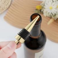 Tapa De Botella De Vino Reutilizable SUNFILI Selador Para Vino Y Champán Cubierta De Botella Eco-amigable Metal Aluminio Regalo De Boda - details 8