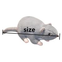 Peluche De Rata De Tela Suave Realista Gris Juguete De Almohada De Ratón Divertido Regalo De Cumpleaños Y Navidad Para Todas Las Edades - details 1
