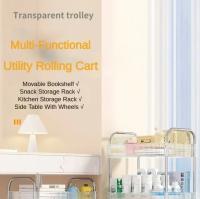 Carro De Acrílico Con Ruedas Ecológico De Tres Capas Para Almacenamiento En Sala De Estar Baño Capacidad Grande Organizador De Cosméticos Para Cocina Y Dormitorio - details 4