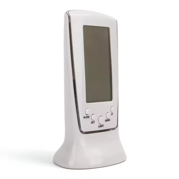 Reloj De Mesa Creativo Con Termómetro Y Higrómetro Para Decoración Del Hogar Para Sala De Estar Y Dormitorio - 1