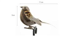 4pcs Simulación De Pájaros De Espuma Realistas Roble Para Jardín Decoración De Jardín Al Aire Libre Ornamentos De Hogar - details 0