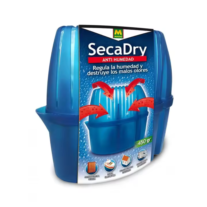 MASSO GARDEN - Antihumedad Secadry 450g - Deshumidificador Práctico para Hogar y Oficina - 1