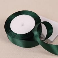 Cinta De Satén Verde Oscuro Individual 25 yardas/Roll Para Manualidades DIY Regalos De Navidad Y Fiesta Empaque - details 3