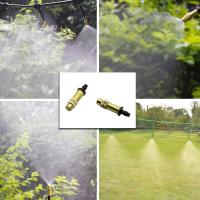 30 piezas de cobre boquilla atomizadora rociador riego por goteo micro rociador atomización 4/7mm equipo de enfriamiento de jardín para césped, verduras, invernadero - details 0