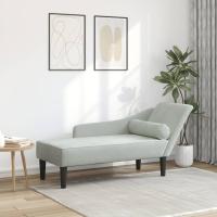 vidaXL Sofá diván con cojines terciopelo en color Gris claro/Gris oscuro/Azul y más | acolchados duraderos para sofás de jardín terraza exterior - details 0