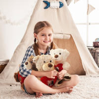 Zep Peluche Personalizable con foto, Teddy Brown, suave osito de peluche, color marrón, con corazón rojo para fotografía, temática de amor, apto para el hogar y la oficina, idea de regalo original. - details 4