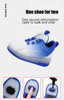 Zapatillas LED Para Niños Y Niñas Zapatos Deportivos Con Luces USB Cargables Para Outdoor Parkour Y Patinaje En Roller Talla True Fit Material Superior De Tela Y Suela EVA - details 1
