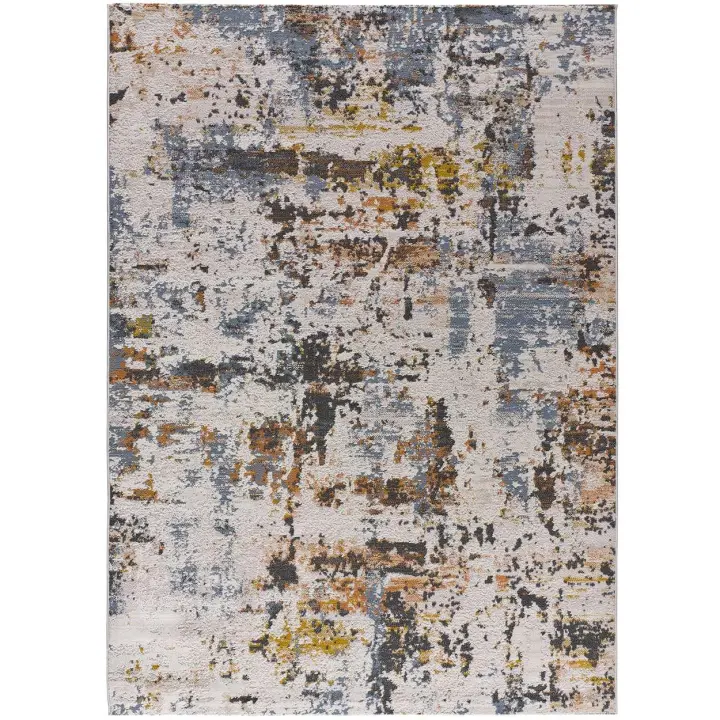 ATTICGO Alfombra de Interior Estilo Mosaico en Multicolor - Springs 2235 | 115X170, 154X230, 134X200, 77X150 cm - 1