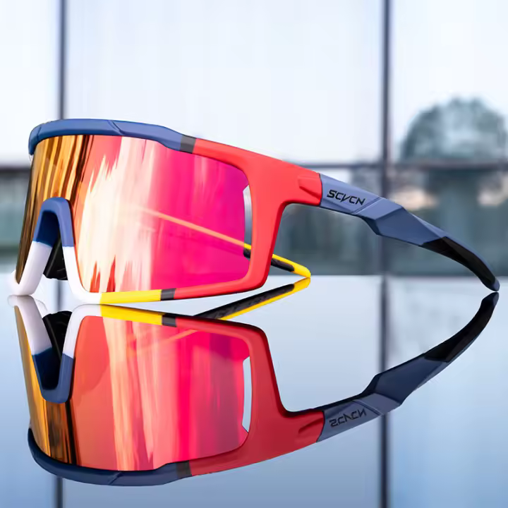 SCVCN Men's Sunglasses Polarized Cycling Glasses Photochromic Sun Glasses for MTB UV400 Goggles Woman Bike Bicycle Cycle Eyewear - 1